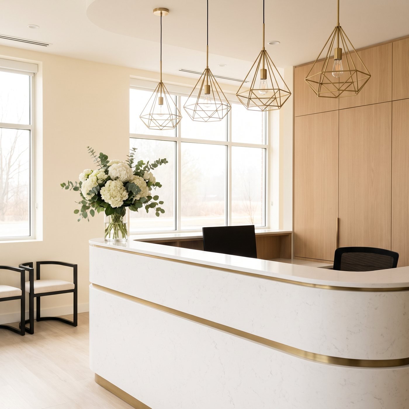 Sanitized clinic reception